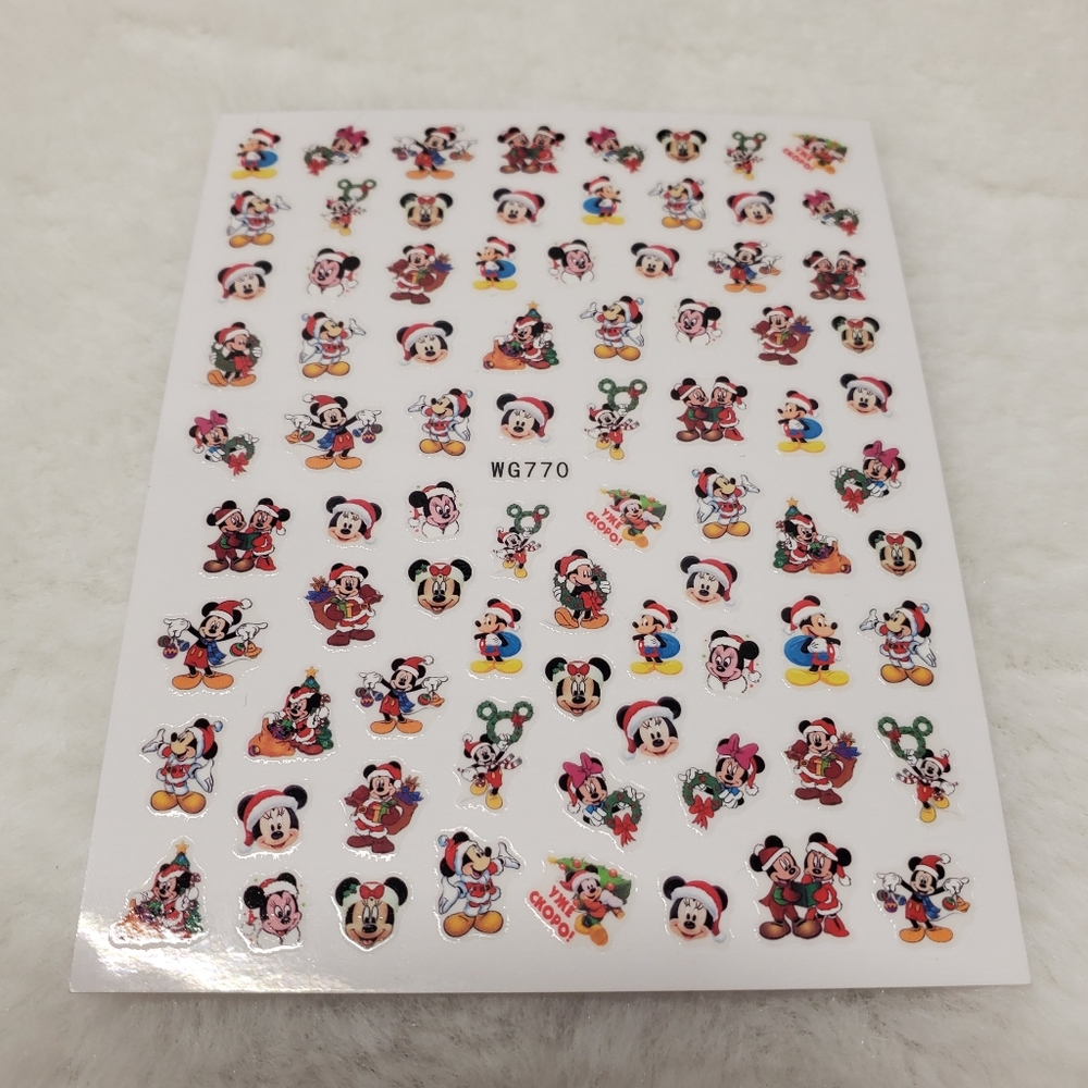 💖10 FOR 20💖New nail decals christmas disney minnie mickey
